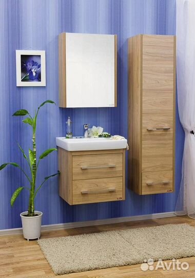 Шкаф-пенал Sanflor Ларго 2 R, вяз швейцарский