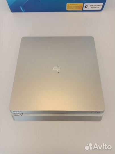 Редкая PS4 Slim Серебро