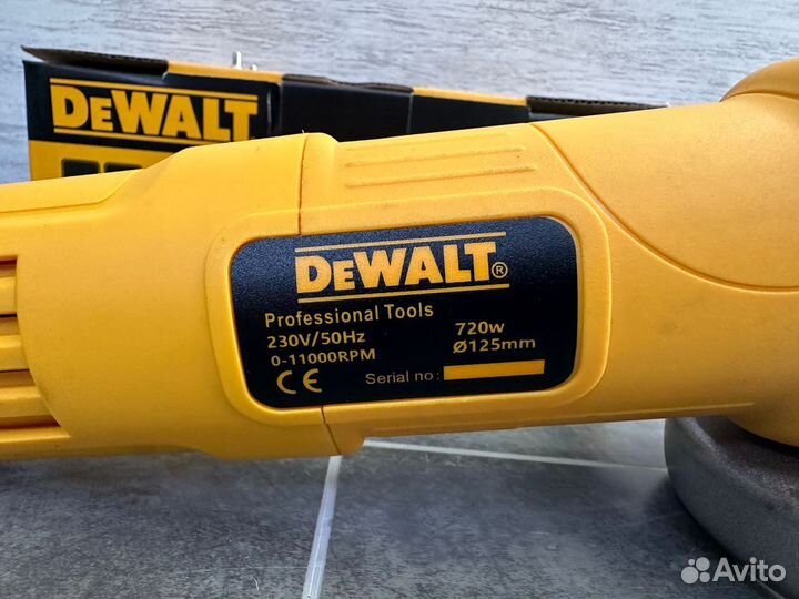 Ушм болгарка 125 с регулятором оборотов DeWalt