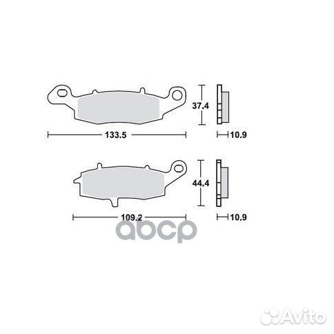 Колодки тормозные мото MCB843SH TRW