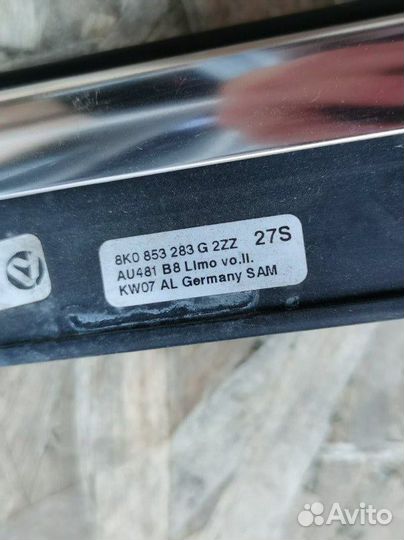 Молдинг стекла передний левый Audi A4 B8 B8