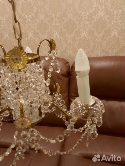 Люстра Богемия 1982 г. Чехословакия, запчасти