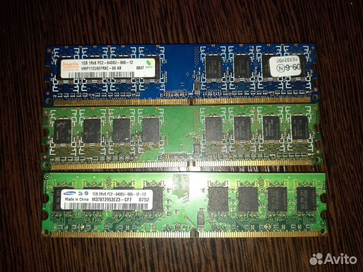 Оперативная память DDR2 2gb, 1 GB