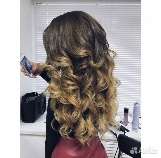 Укладка локоны
