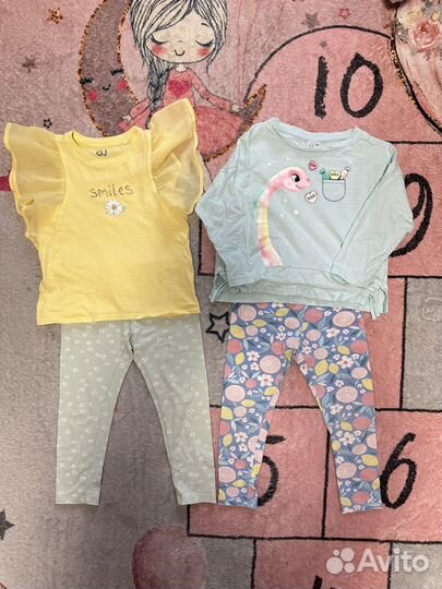 Пакет фирменных вещей для девочки 98