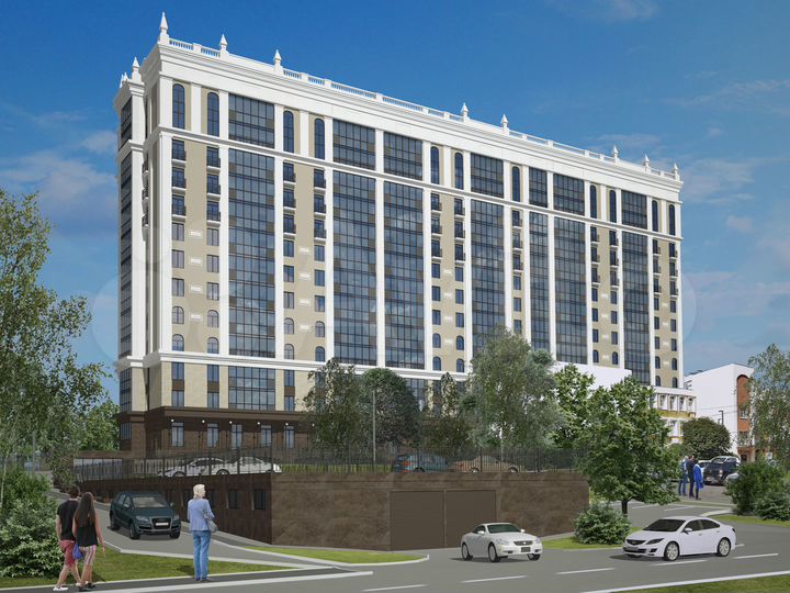 3-к. квартира, 105,7 м², 2/13 эт.