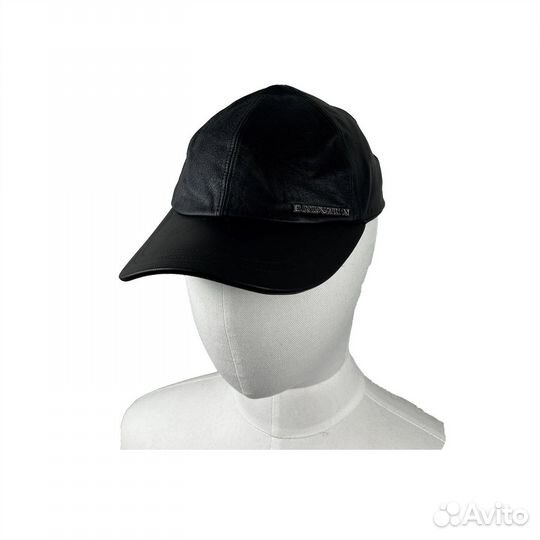 Кожаная Кепка Emporio Armani Оригинал Черная L