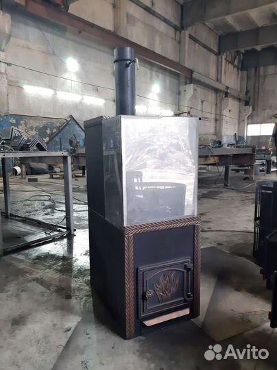 Печь для бани с баком