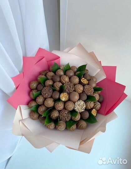 Съедобный букет из конфет