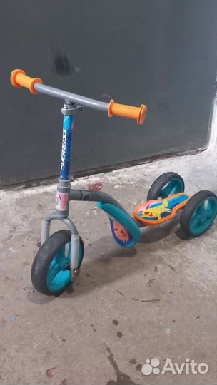 Детский самокат беговел трансформер 2 в 1