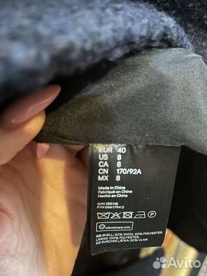 Пальто женское шерстяное H&M