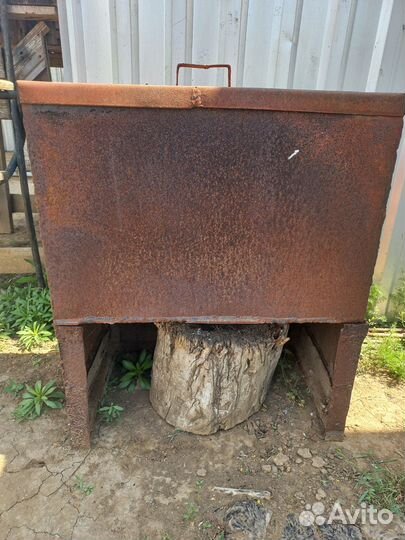 Коптилка горячего копчения бу