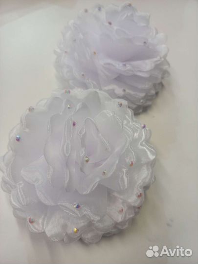 Банты белые на 1е сентября, на праздник, новые