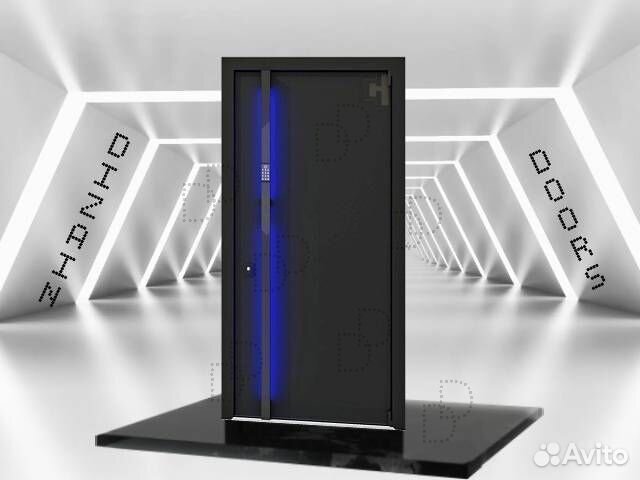 Дизайнерская входная дверь с подсветкой