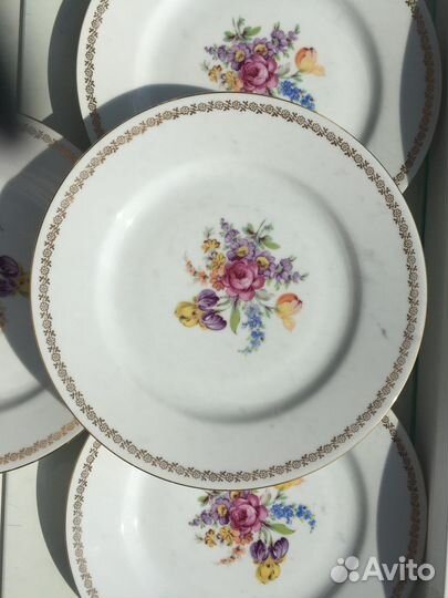Тарелки фарфоровые Чехословакия винтаж