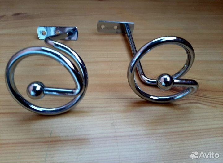 Настенные подхваты для штор, металл