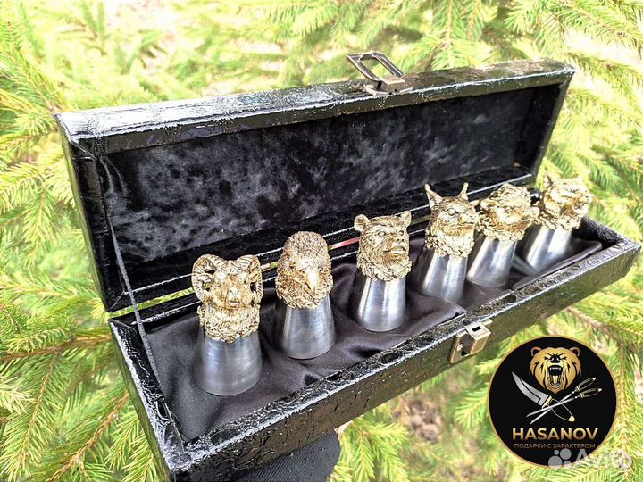 Мужской подарочный набор рюмки перевёртыши