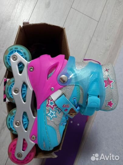 Детские раздвижные ролики 34 37