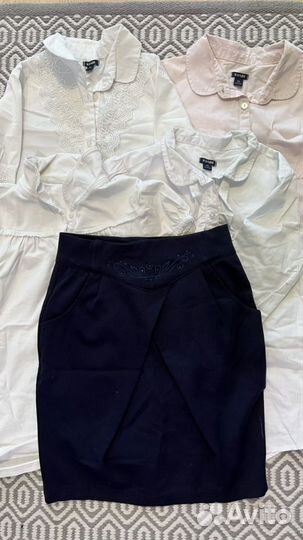 Школьная форма, школьные блузки, юбка, рубашка 128
