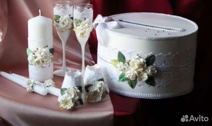 Свадебные аксессуары, Свадебная казна,бокалы, очаг
