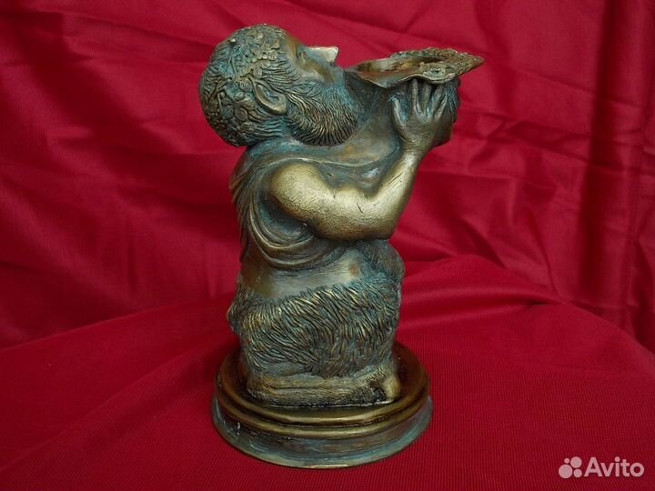 Подсвечник фавн сатир бронза