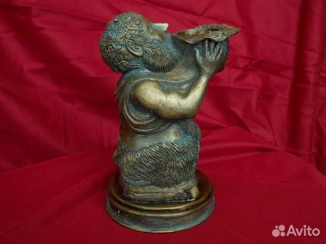 Подсвечник фавн сатир бронза