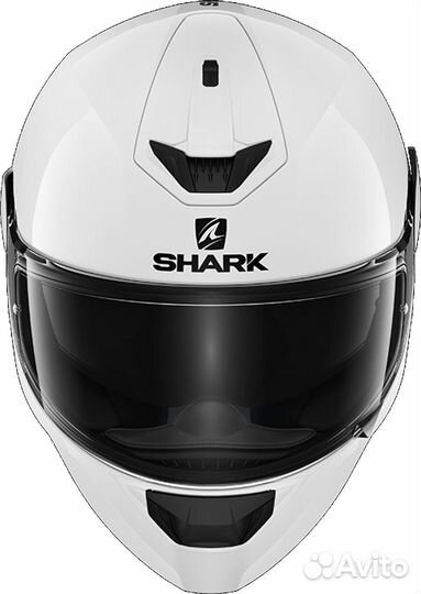 Мотошлем Shark D-skwal 2 blank White Glossy 2023