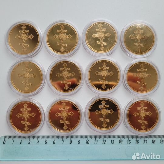 12 медалей (жетонов). Православные праздники. ммд