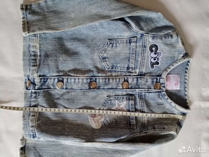 Джинсовая куртка для девочки110