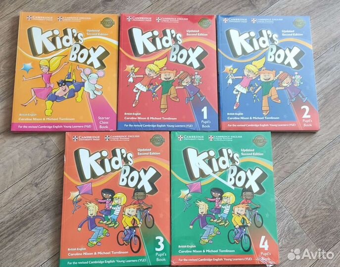 Kid's box starter, 1, 2, 3, 4 новые комплекты