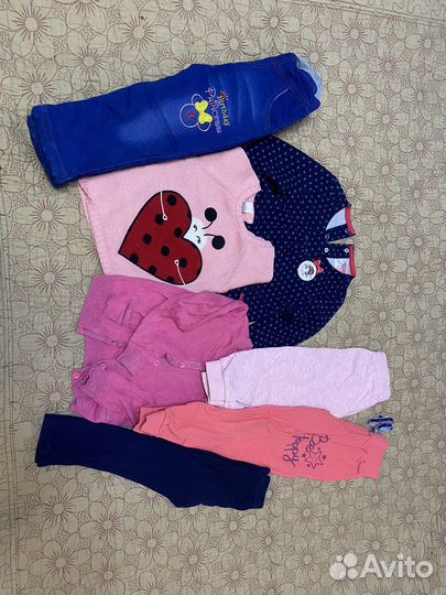Одежда для девочки пакетом от года до трех лет