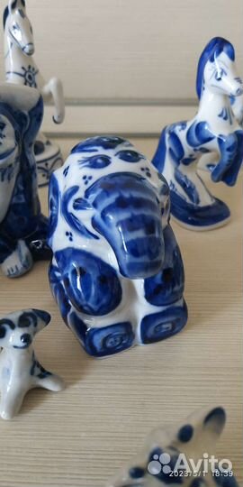 Гжель фигурки статуэтки
