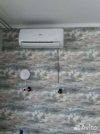 Установка кондиционера на стадии ремонта