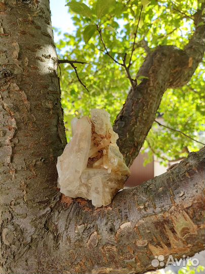 Друза кристаллы кварца натуральный камень