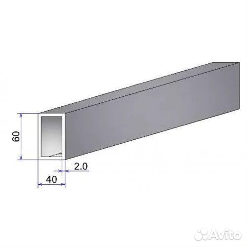 Труба профильная 60/40 2 мм