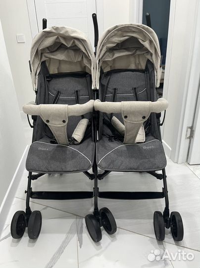 Коляска-трость прогулочная для двойни indigo duet