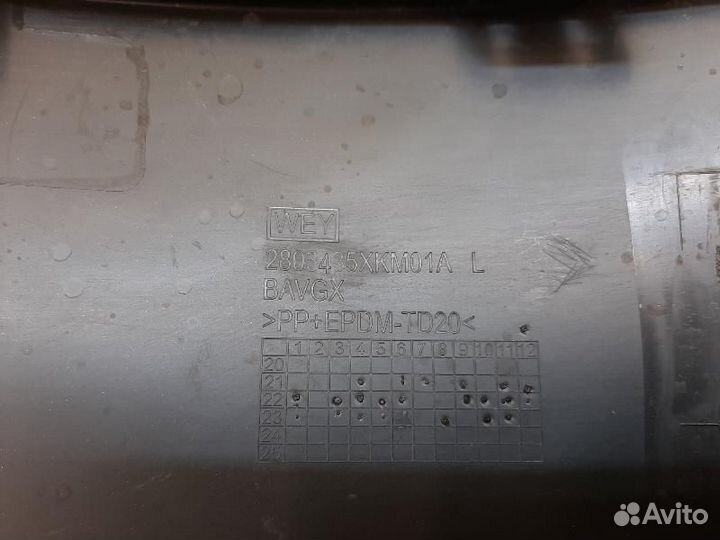 Накладка противотуманной фары передняя левая Tank