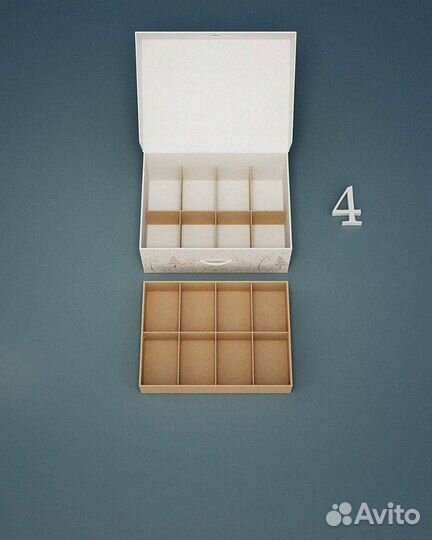 Коробка для хранения елочных игрушек №2 для шаров