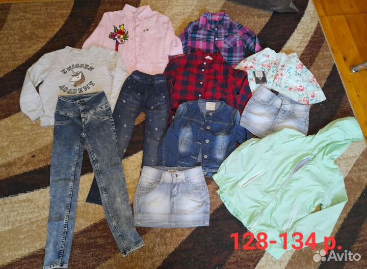 Вещи на девочку 128-134 пакетом