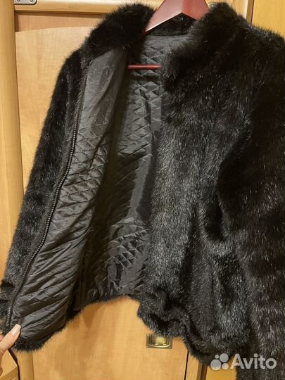 Искусственная шуба под норку 42