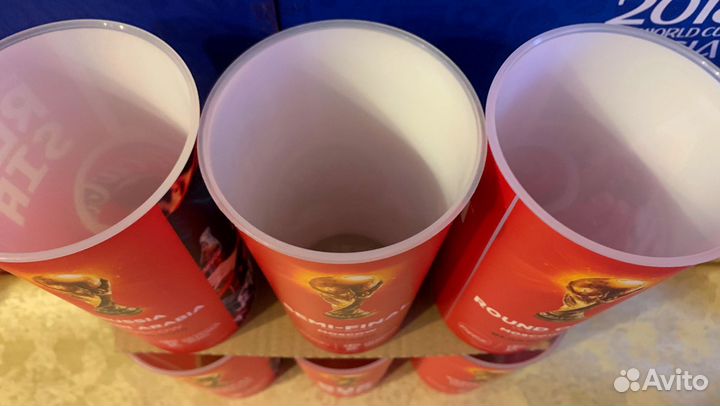 Набор матчевых стаканов Кока-кола Чм 2018 (6 штук)