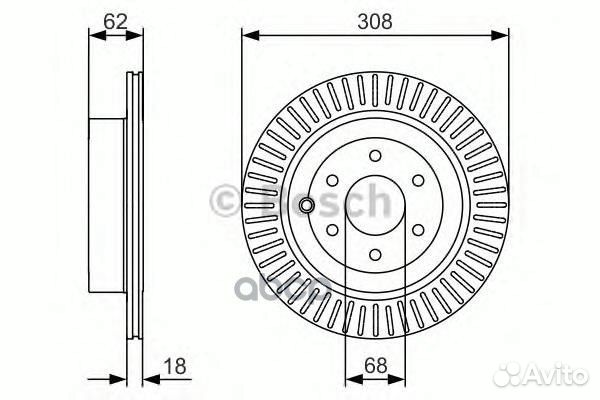 Диск тормозной задний Nissan pathfinder (R51) 0