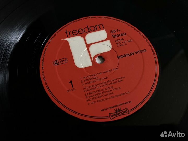 Винил Miroslav Vitous – Miroslav (LP) 1979