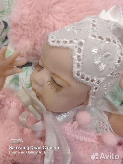 Коллекционная мини кукла Реборн
