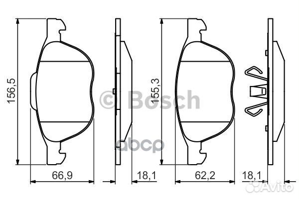 0 986 495 215 Колодки тормозные ford focus II 0