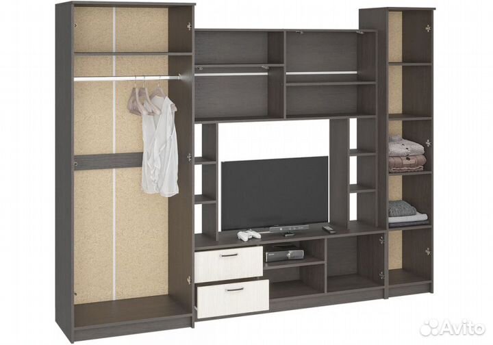 Готовые гостиные Марта-11 венге - дуб белфорд