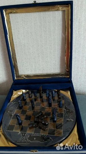 Шахматы декоративные из камня (ручная работа)