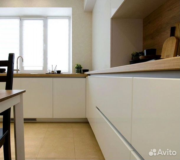 Угловой кухонный гарнитур современный