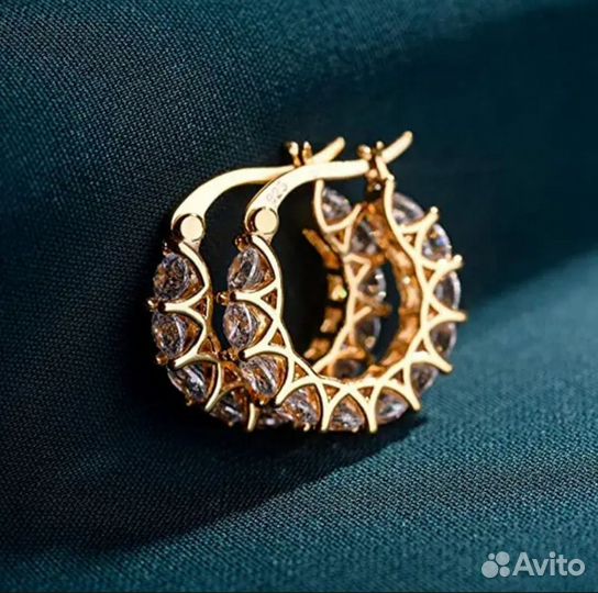 Серьги посеребренные