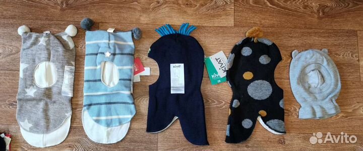 Шапки шлемы краги манишки kivat huppa tokka reima